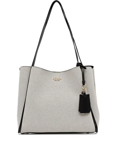 Guess Usa Nicolette Tote Bag In White