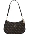Guess Usa Noelle 4g Shoulder Bag In Brown