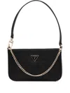 Guess Usa Noelle Chain-detail Shoulder Bag In Black