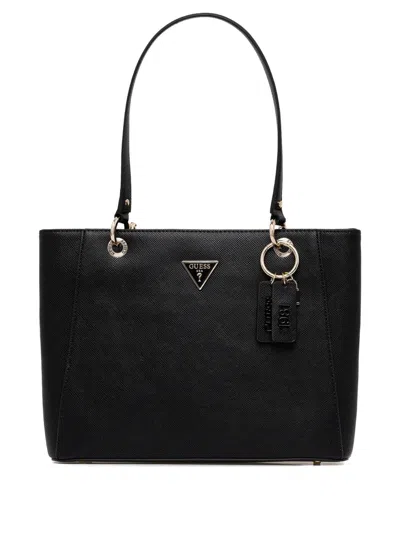 Guess Usa Noelle Ii Logo-appliqué Tote Bag In Black