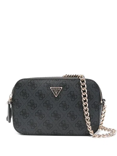 Guess Usa Noelle Ii Logo-plaque Cross Body Bag In Gray