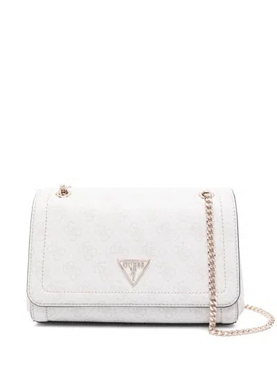 Guess Usa Noelle Shoulder Bag In Neutral