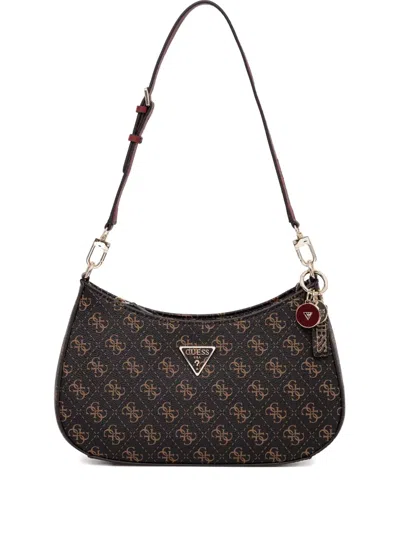 Guess Usa Noelle Shoulder Bag In Brown