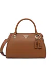 Guess Usa Noelle Top-handle Charm Tote Bag In Brown