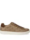 Guess Usa Nola Monogram Sneakers In Brown