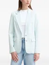 Guess Usa Notched-lapel Single-breasted Blazer In Blue