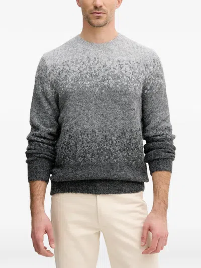 Guess Usa Ombre Crew-neck Sweater In Gray