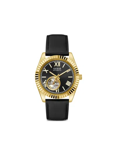 Guess Usa Open-heart Dial 44mm In Black