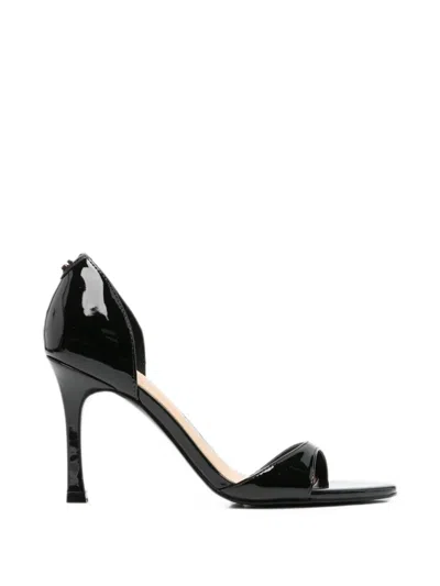 Guess Usa Open Toe Heeled Sandals In Animal Print