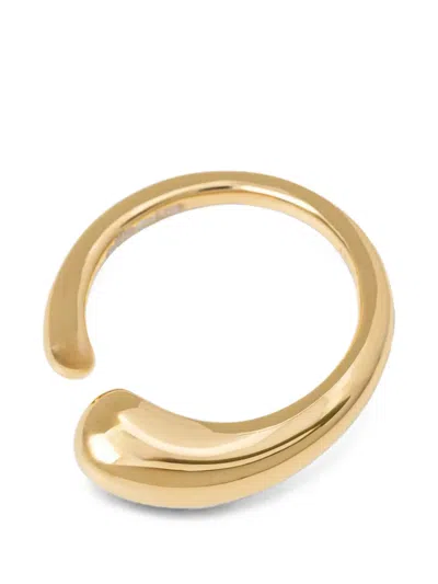 Guess Usa Open-hoop Ring In Green
