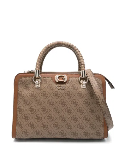 Guess Usa Orlina Cross Body Bag In Brown