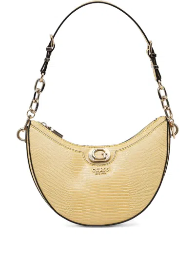 Guess Usa Orlina Shoulder Bag In Yellow