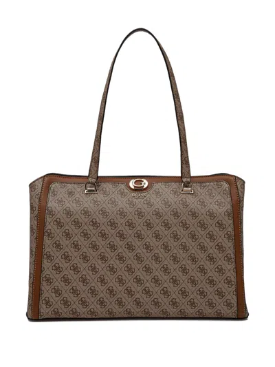 Guess Usa Orlina Travel Shoulder Bag In Neutrals