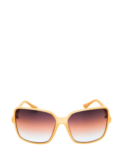 Guess Usa Oversized Square-frame Sunglasses In Brown