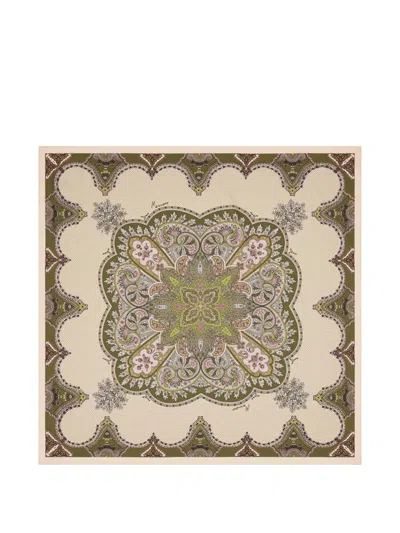 Guess Usa Paisley Mirage Foulard Patterned Scarf In Multi
