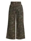 Guess Usa Panelled Camouflage Jeans In Green