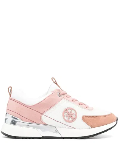 Guess Usa Panelled-design Sneakers In White