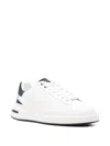 Guess Usa Panelled Leather Sneakers In Multi