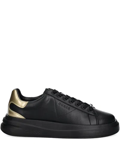 Guess Usa Panelled Sneakers In Black