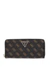 Guess Usa Patterned Wallet In Brown