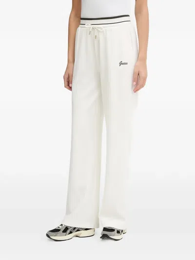 Guess Usa Paulina Drawstring Track Pants In White