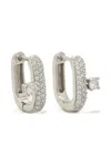 Guess Usa Pavé Embellished Earrings In Silver