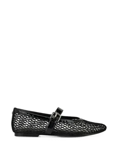 Guess Usa Paxey Mesh Ballet Flats In Black