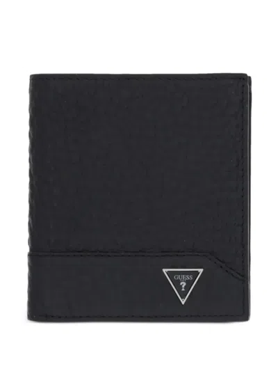Guess Usa Pebbled Leather Wallet In Yellow