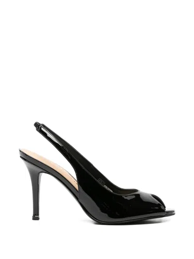 Guess Usa Peep-toe Sandals In Black