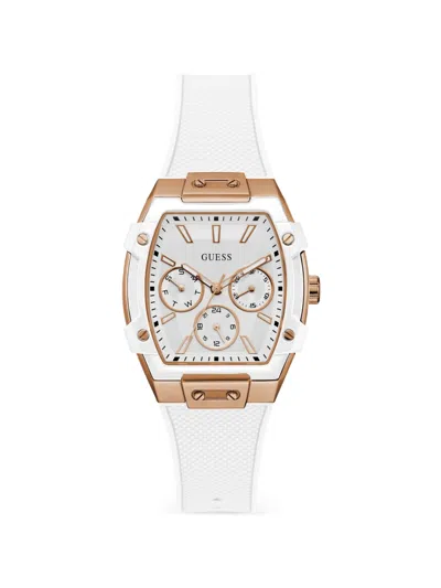 Guess Usa Phoenix 35mm Watch In Weiss