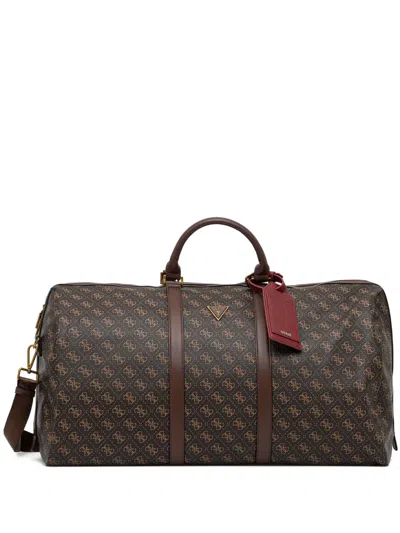 Guess Usa Pisa 4g Holdall In Brown