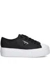 Guess Usa Platform Logo Sneakers In Black