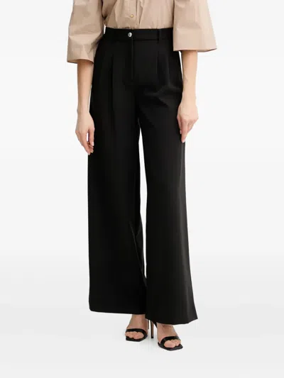 Guess Usa Pleat-detail Trousers In Black