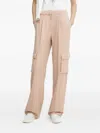 Guess Usa Pleated Cargo Trousers In Pink