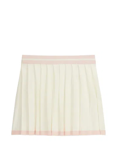 Guess Usa Pleated Mini Skirt In Neutrals