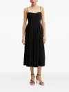 Guess Usa Pleated Sweetheart Dress In Multi