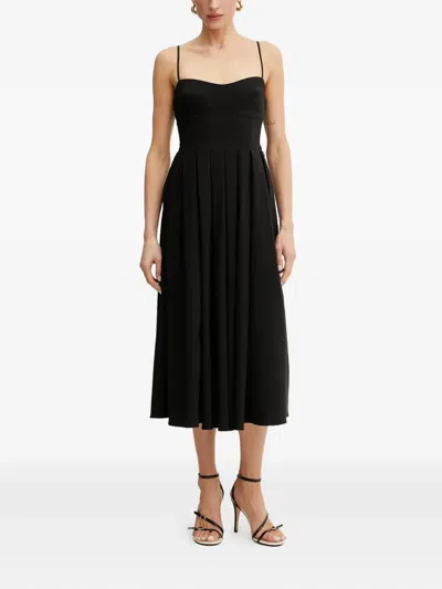 Guess Usa Pleated Sweetheart Dress In Multi