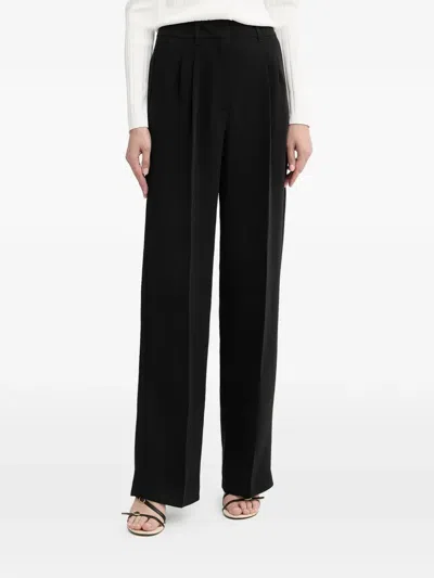 Guess Usa Pleated Trousers In Black