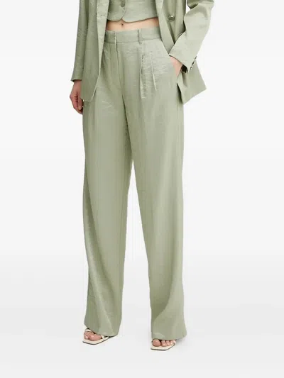 Guess Usa Pleated Trousers In Green