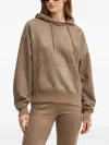 Guess Usa Pocket Drawstring Hoodie In Brown