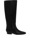 Guess Usa Pointed Knee-high Boots In Black