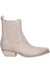 Guess Usa Pointed Toe Boots In Neutral