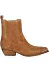 Guess Usa Pointed Toe Detail Boots In Brown