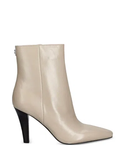 Guess Usa Pointed-toe Ankle Boots In Neutral