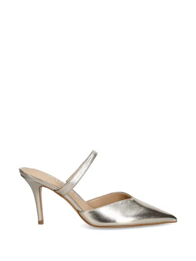 Guess Usa Pointed-toe Slingback Pumps In Silver