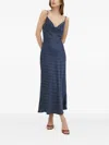 Guess Usa Polka-dot Slip Dress In Blue