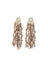Guess Usa Porto Venere Tassel Earrings In Gold
