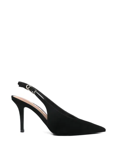 Guess Usa Primo Suede Slingback Pumps In Black