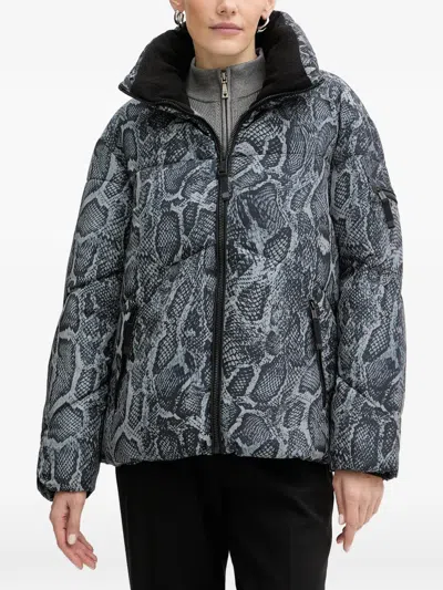 Guess Usa Printed Puffer Jacket In Animal Print