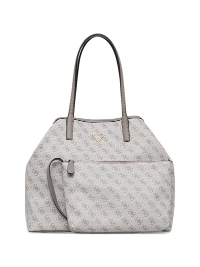 Guess Usa Printed Tote Bag In Gray
